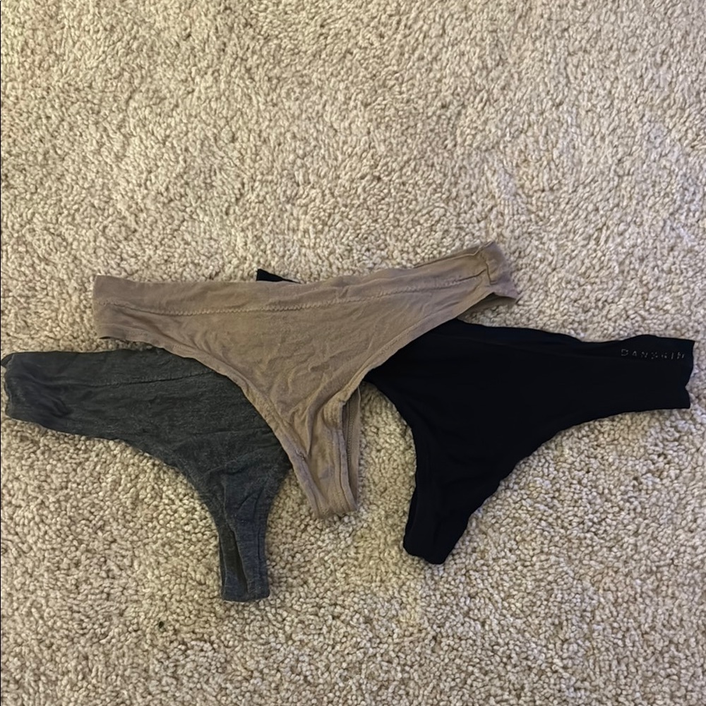 Womens panties in Black, Gray, and Tan